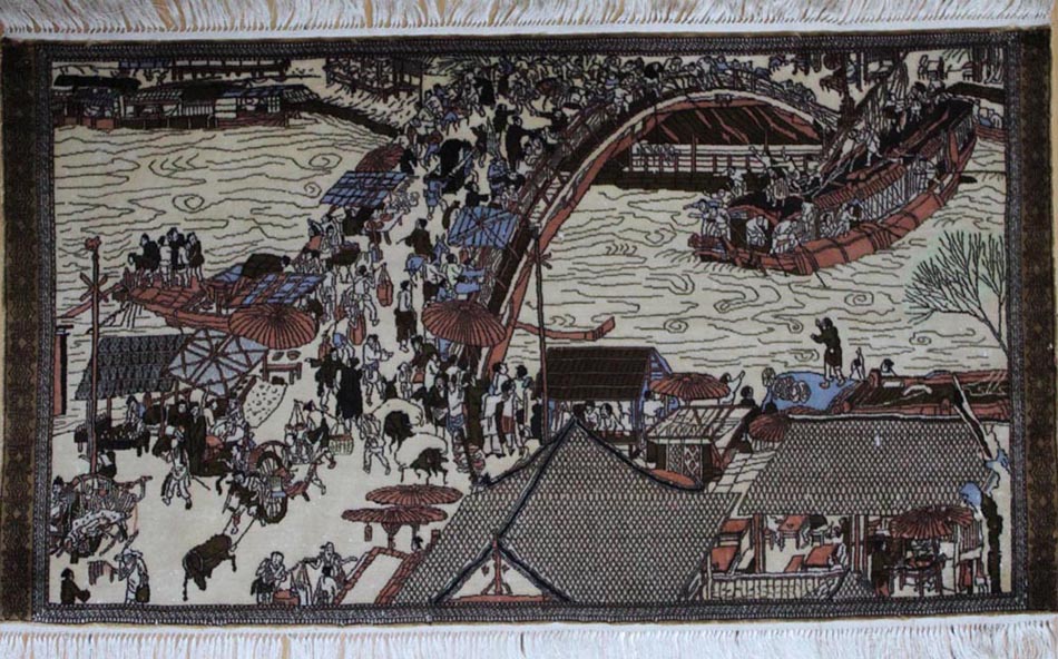 Qingming Shanghe Tu silk tapestry