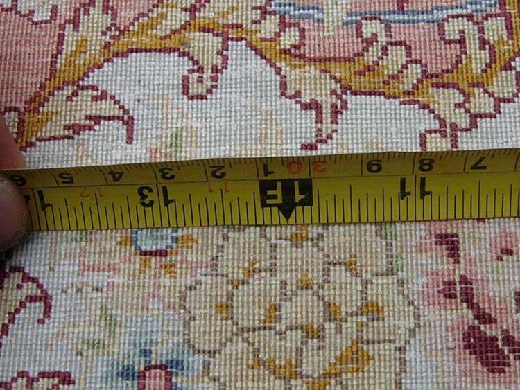 625KPI quality silk carpet back