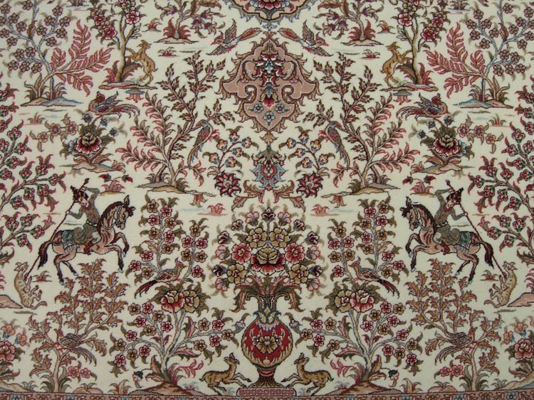 hunting design persian rug