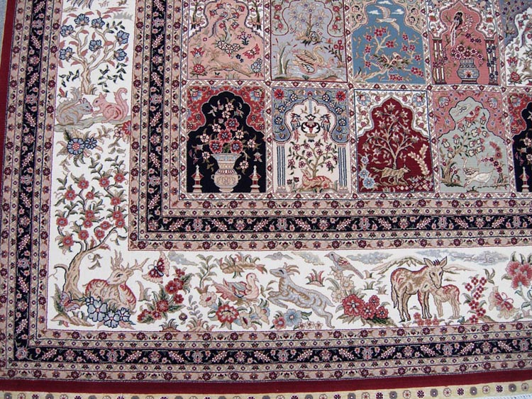  one corner of isfahan garden design carpet