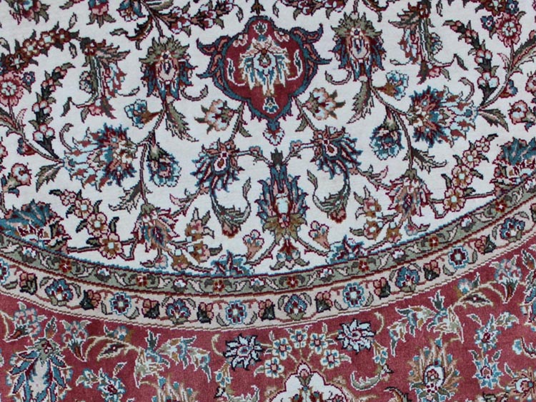 field of star shape silk carpet