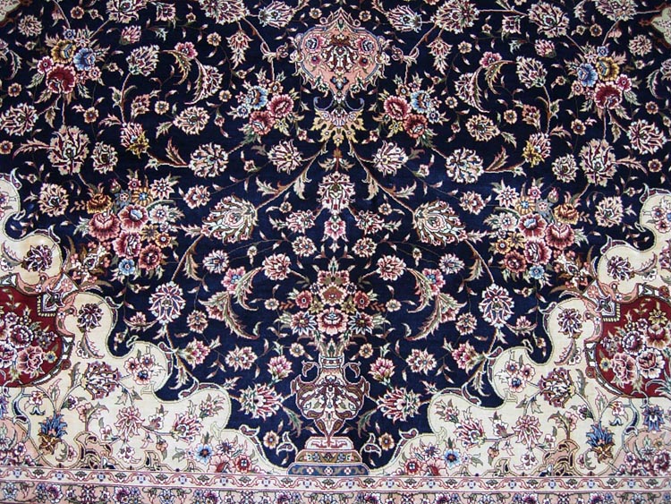 china silk carpet persian design