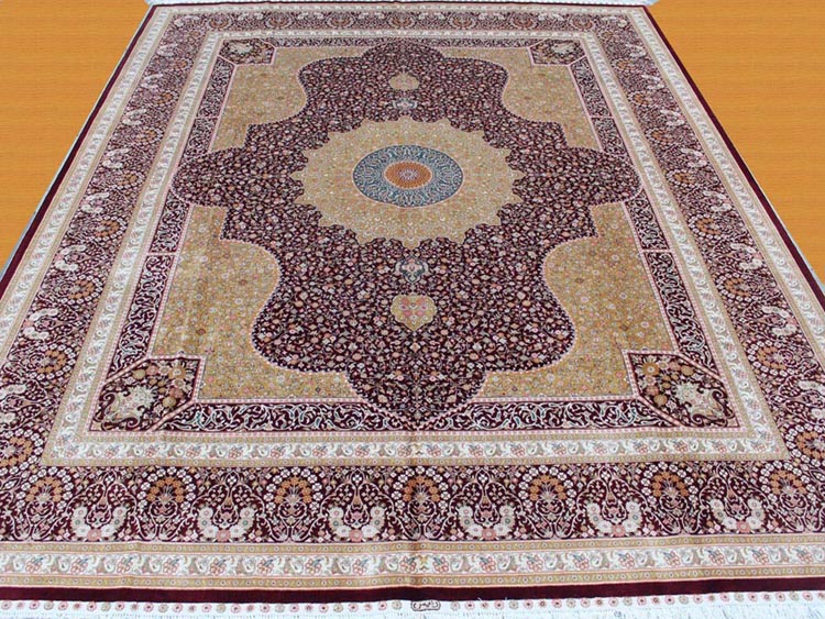 big size oriental silk carpet