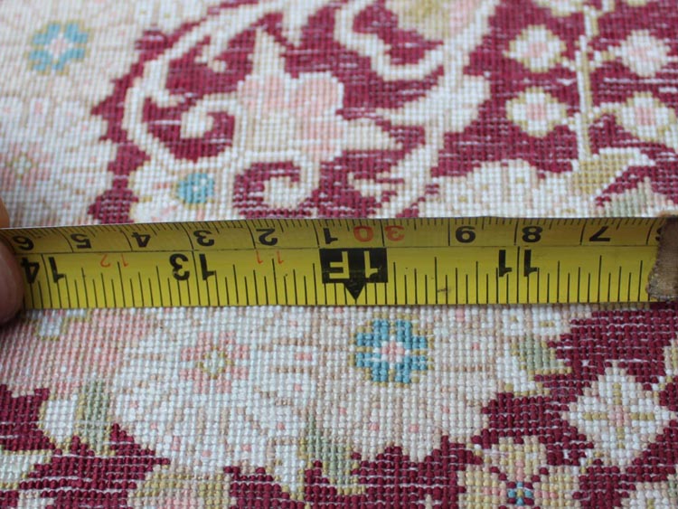 Qum design silk carpet back
