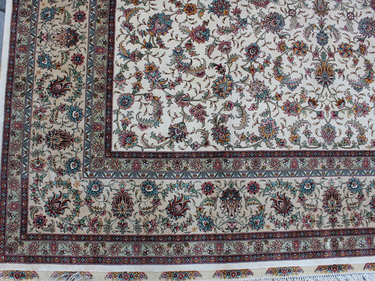 one corner of silk carpet z276380