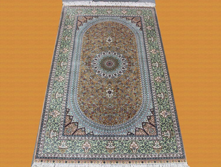 t3by5ft Persian silk carpet