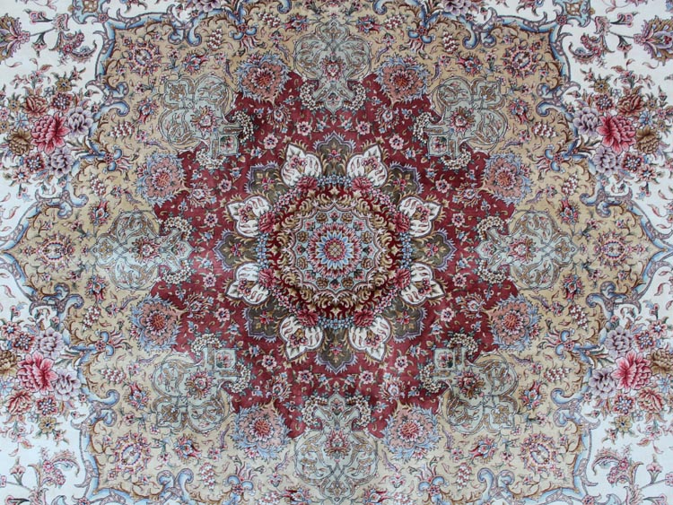 center of Z369558 silk carpet